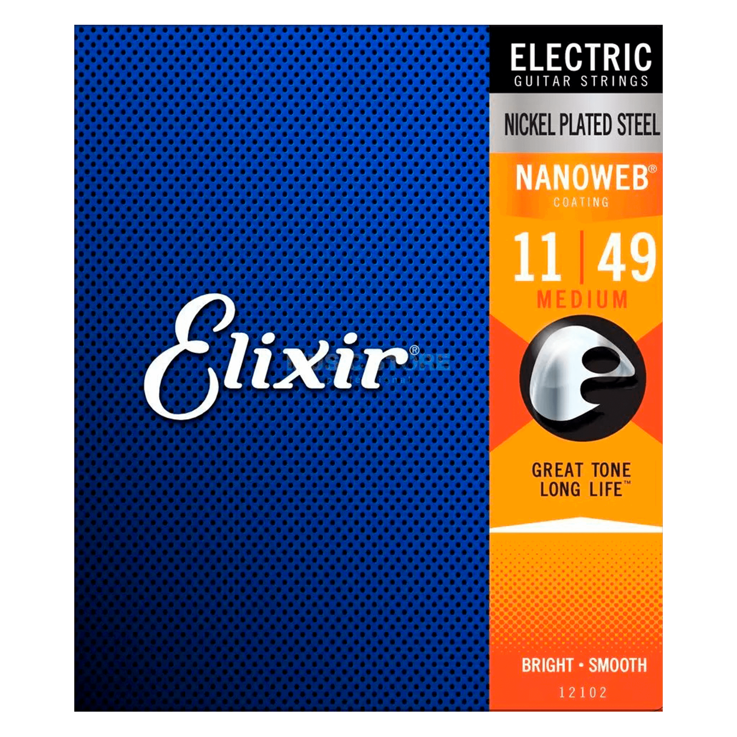 Elixir Nickel Plated Steel Nanoweb Medium (11-49) - Cuerdas de