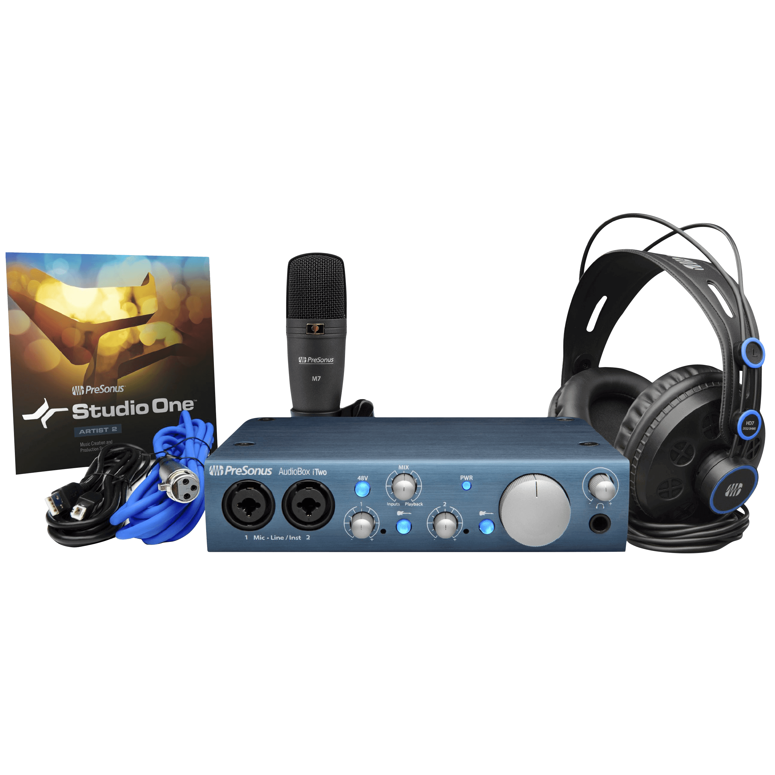 Presonus Pack AudioBox iTwo Studio - Sistema de Grabacion 2x2 USB