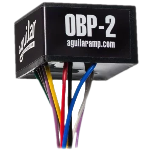 Aguilar OBP-2 - Preamplificadores de Bajo | El OBP-2 fue diseñado para dar a los bajistas un tono grueso y al mismo tiempo ser lo suficientemente pequeño como para caber en cavidades de control estrechas. Conecte este preamplificador con una batería de 9