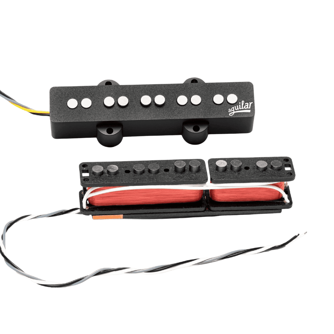 Aguilar AG 4J-HC - Cápsula de Bajo | DescriptionNoise-free, classic Jazz Bass tone in a pickup that works great for all playing styles. Featuring our split-coil design, these pickups deliver a deep low-end, rich midrange character, and clear articulation