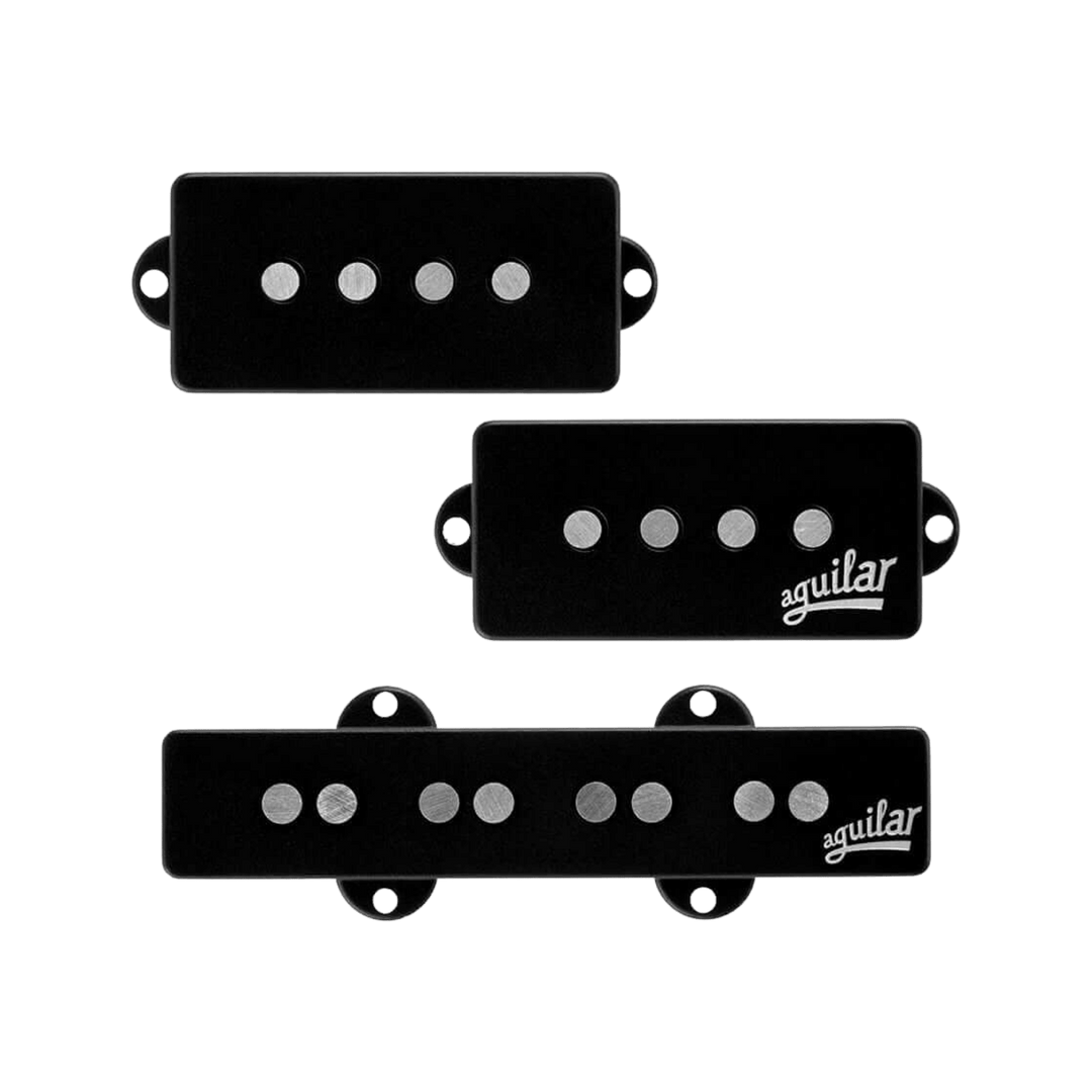 Aguilar AG 4P/J-HC - Cápsula de Bajo | The Aguilar AG 4, 5, and 6 P/J-HC’s are well-balanced pickup sets that provide a flexible array of tones, whether using each pickup alone or in combination. Now you can get the thunderous lows of the neck pickup or t