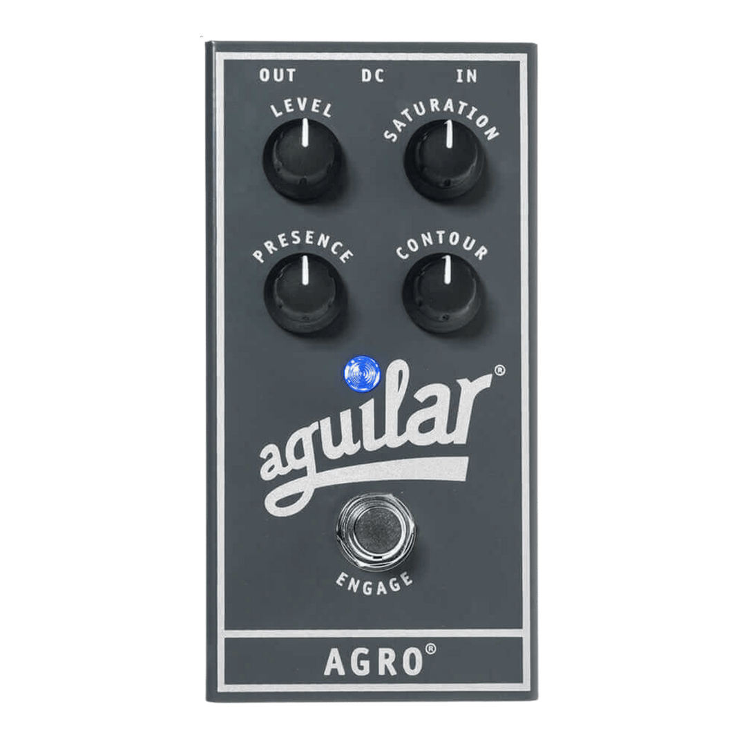 Aguilar Agro - Pedal de Bajo | El AGRO® se basa en el canal de saturación del célebre cabezal de bajo AG 500 de Aguilar. Capaz de producir de todo, desde un cálido overdrive a válvulas hasta una distorsión completa, este pedal te dará el grind que necesit