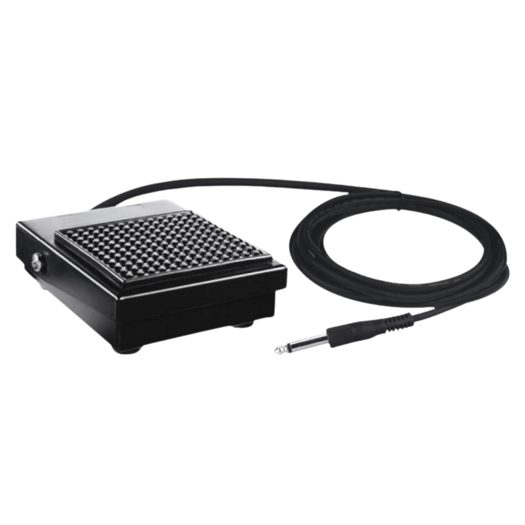 Alctron AFP5 - Pedal Sustain de Teclado | Diseñado para trabajar como un pedal de piano acústico, goma inferior con agarra al piso y sin moviemiento, resorte resistente permite un mejor control. AFP5 es un interruptor de pie profesional sin enclavamiento.