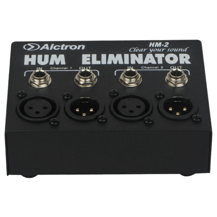 Alctron HM2 - Eliminador de Hum/Zumbido | Eliminador de zumbidos diseñado para eliminar la señal de CA de 60 Hz causada por loops de tierra, También diseñado para convertir líneas no balanceadas en líneas balanceadas. HM-2 es un eliminador de zumbidos dis