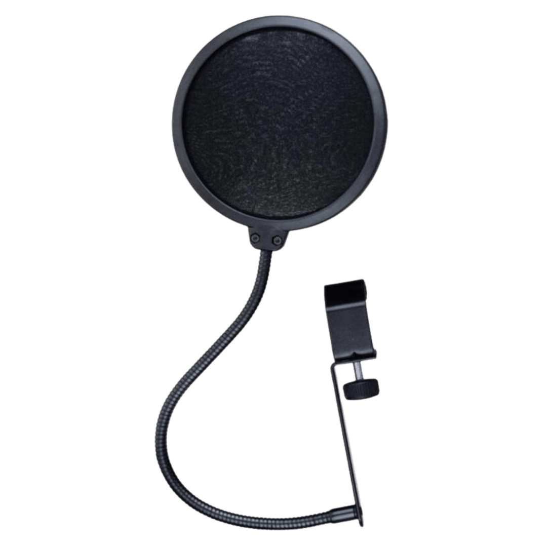 Alctron PF03 - Filtro Antipop para Micrófono | Minimiza los sonidos explosivos, protege el micrófono de aire repentino que podría sobrecargar la cápsula , Gooseneck te ayuda a colocar el filtro pop en tu posición ideal. Minimiza los sonidos explosivos Pro