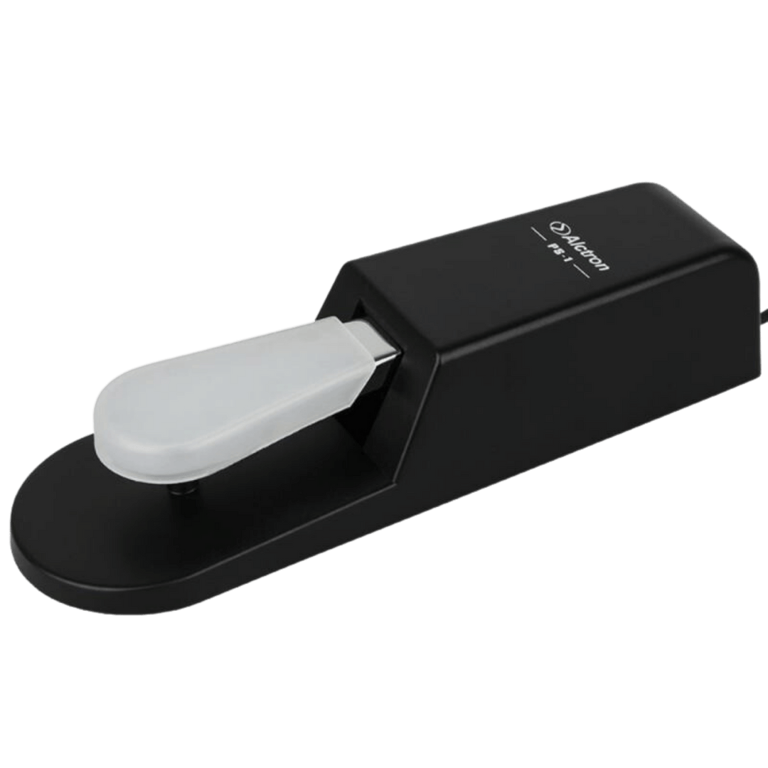 Alctron PS-1A - Pedal de Sustain de Teclado | Pedal de sustain de alta calidad, interruptor de polaridad, estilo clásico con compatibilidad universal que lo hace prácticamente compatible con cualquier piano o teclado. El pedal de sustain PS-1 cuenta con u