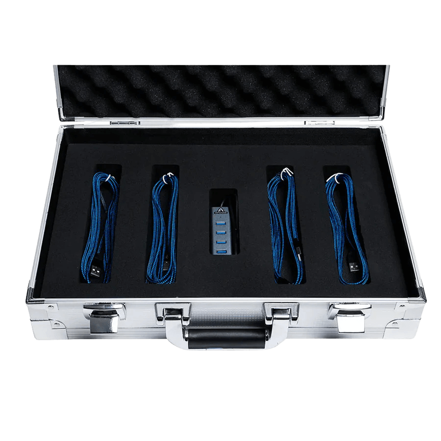 Apogee HypeMic - Kit de podcast | Los kits de podcast de Apogee son la solución integral definitiva para creadores de todos los niveles. Cada kit incluye 4 micrófonos USB premium, un concentrador USB para una conectividad multimicrófono fluida y cables la