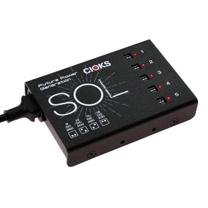 CIOKS SOL - Fuente Poder | El corazón y sol de tu pedalera, sol es la solución definitiva para dar vida a una configuración de pedalera de tamaño pequeño a mediano, especialmente si estás usando pedales que consumen mucha energía. Sol es la fuente de alim