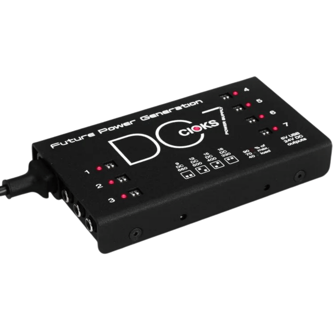 CIOKS DC7 - Fuente Poder | La cioks dc7 incluye una fuente de alimentación aislada de 7 salidas en un formati muy pequeño de apenas 1 pulgada. Esta versátil fuente de alimentación ofrece cuatro voltajes diferentes en cada salida, lo que le permite aliment