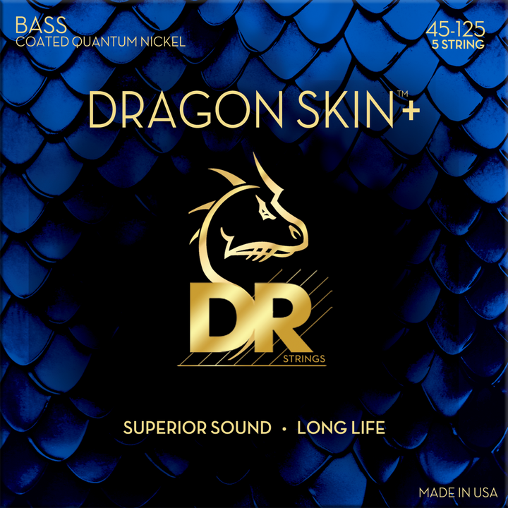 DR Strings Dragon Skin+ (45-125) - Cuerdas de Bajo Eléctrico