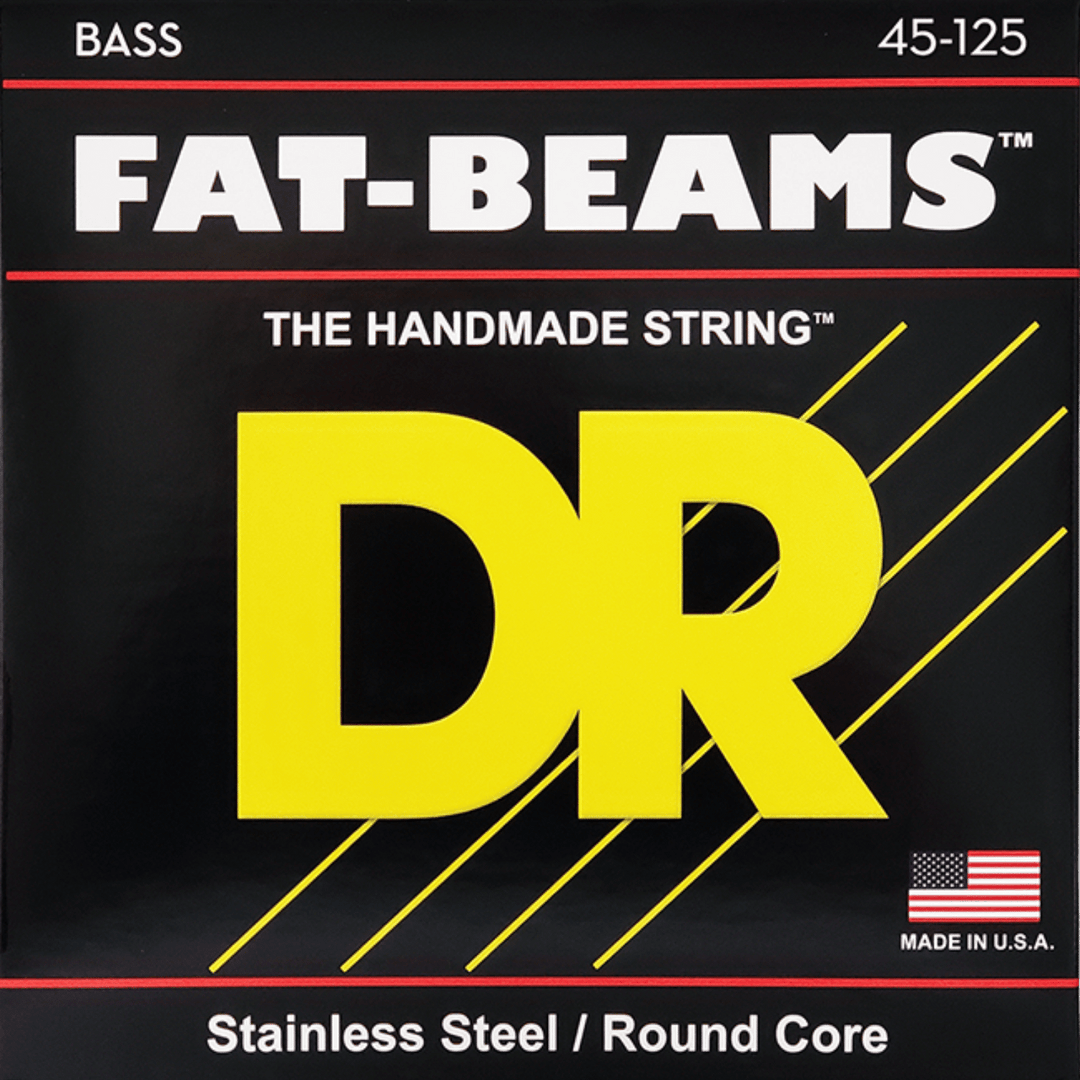 DR Fat-Beam 5 (45-125) - Cuerdas de Bajo Eléctrico | Descripción Los Fat-Beams™ son cuerdas con mayor compresión para producir medios más "Grasosos", altos brillantes, ese el sonido distinto y vanguardista de Fat-Beams™. Un diferencia real en el sonido.Em