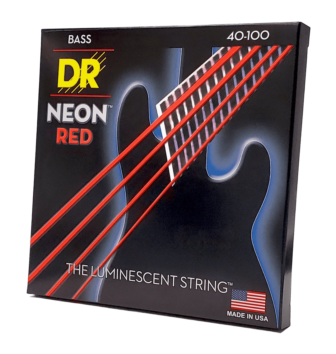 DR Strings HI-DEF NEON RED (NRB-45)- Cuerdas de Bajo Eléctrico