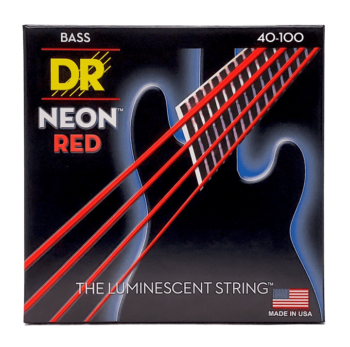 DR Strings HI-DEF NEON RED (NRB-45)- Cuerdas de Bajo Eléctrico