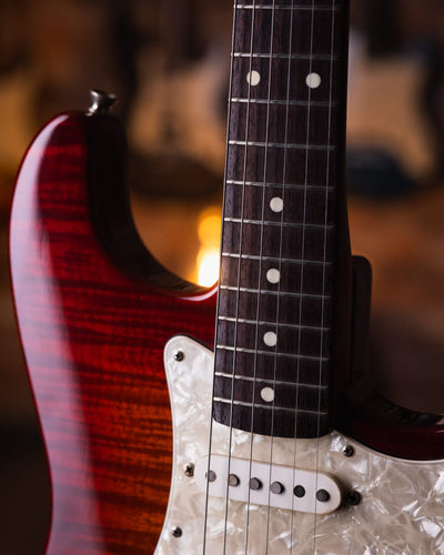 Fender Stratocaster Foto Flame Cherryburst MIJ '95 - Guitarra Eléctrica