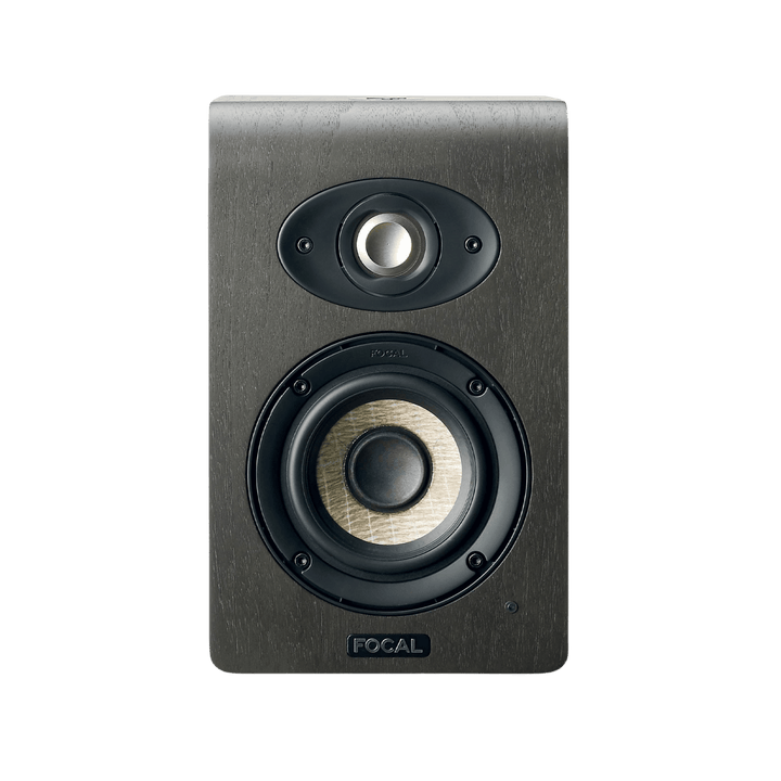 Focal Shape 40 - Monitor Estudio Activo 4" | Monitor de estudio activo de 2 vías, ideal para espacios pequeños y monitoreo de campo cercano. Cuenta con un woofer de 4″ con cono de lino y un tweeter de aluminio-magnesio de 1″ en cúpula invertida. Ofrece un