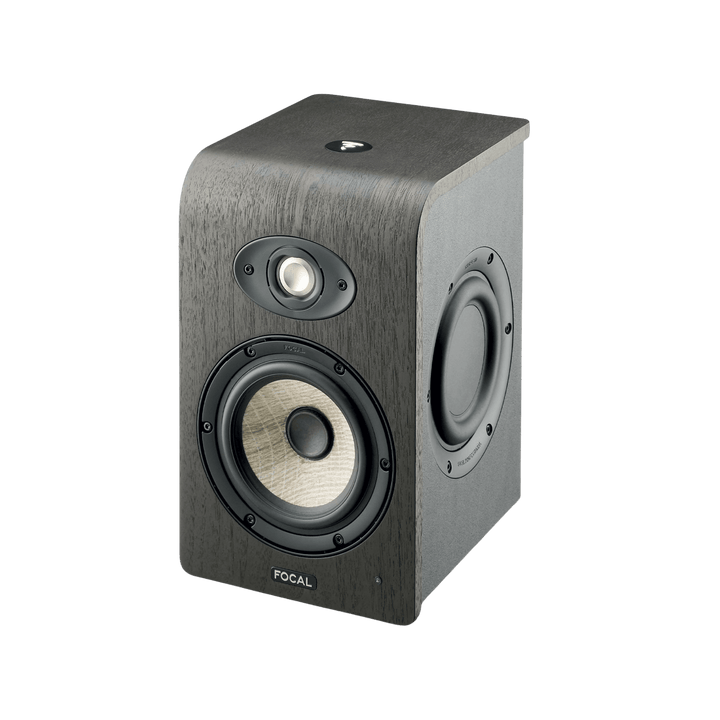 Focal Shape 50 - Monitor Estudio Activo 5" | Monitor de estudio activo de 2 vías diseñado para campo cercano. Incorpora un woofer de 5" con cono de lino, tweeter de cúpula invertida y dos radiadores pasivos laterales. Ofrece una respuesta en frecuencia de