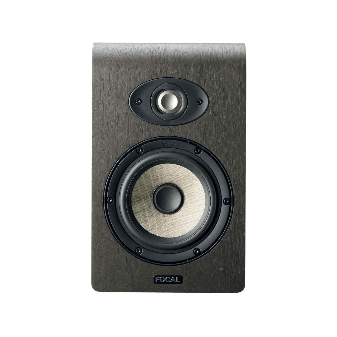 Focal Shape 50 - Monitor Estudio Activo 5" | Monitor de estudio activo de 2 vías diseñado para campo cercano. Incorpora un woofer de 5" con cono de lino, tweeter de cúpula invertida y dos radiadores pasivos laterales. Ofrece una respuesta en frecuencia de