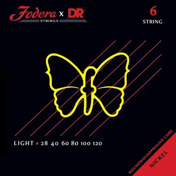 Fodera x DR 6 Strings Set Nickel Light (28-120) - Cuerdas de Bajo Eléctrico | Descripción Fodera x DR Strings combina las especificaciones únicas de Fodera con la reconocida experiencia en fabricación de DR Strings. Estas cuerdas, hechas a mano con los me