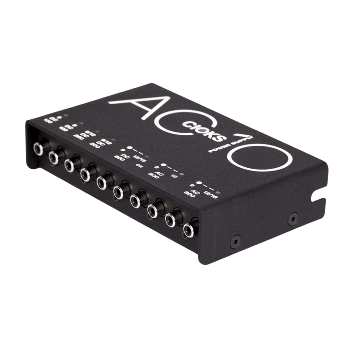 CIOKS AC10 - Fuente Poder AC10 | AC10 es parte de nuestra línea de fuentes de alimentación dedicadas de múltiples salidas para pedales de efectos. AC10 cuenta con dos secciones de corriente alterna (AC) potentes, cada una con 800 mA, y ofrece voltajes de
