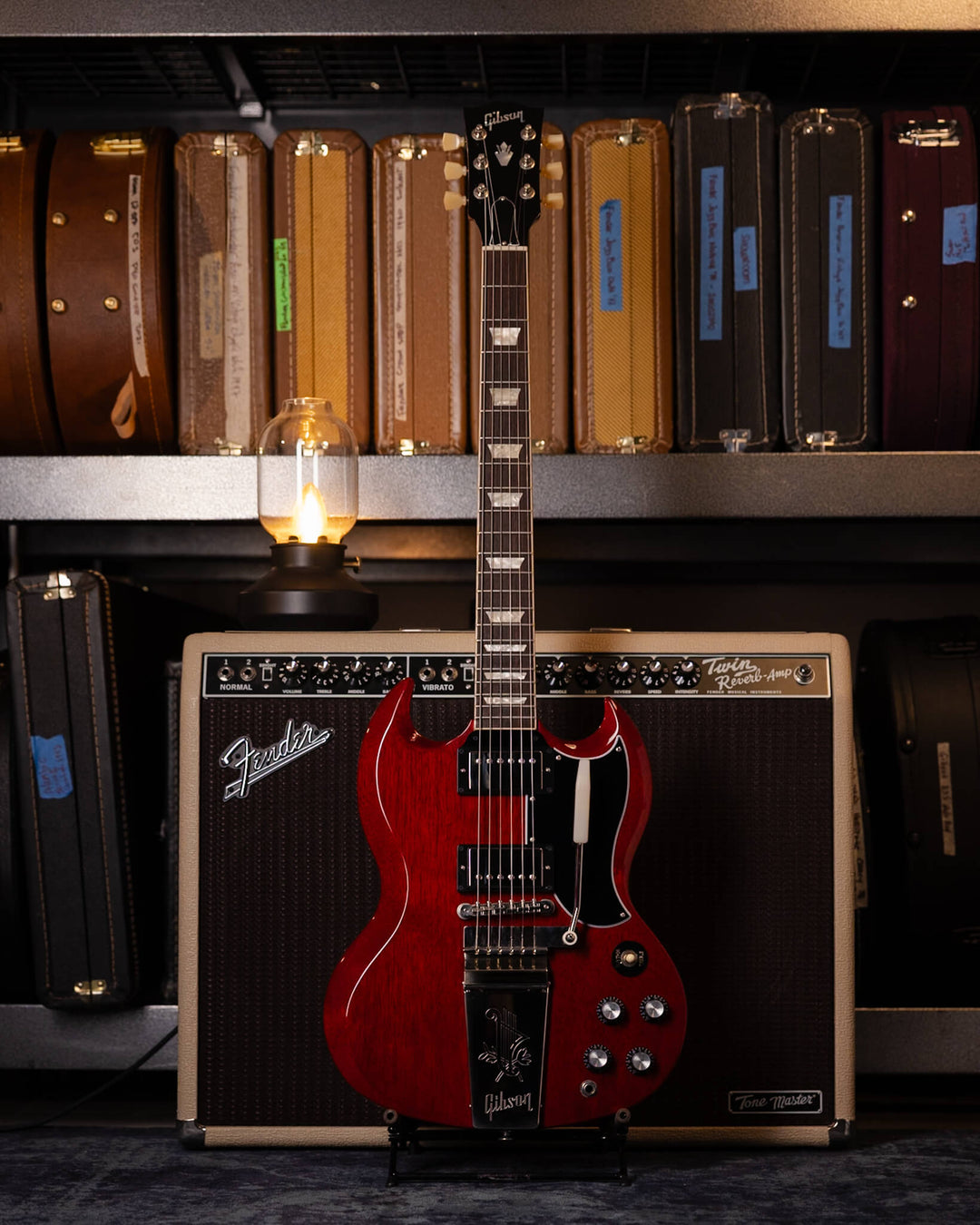 Gibson SG 64" Standard Reissue, Heavy Aged Faded Cherry 2020