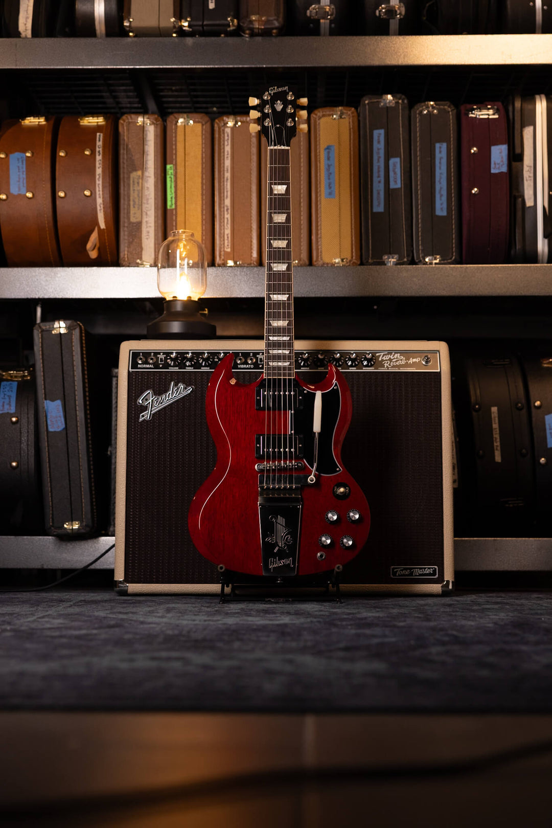 Gibson SG 64" Standard Reissue, Heavy Aged Faded Cherry 2020