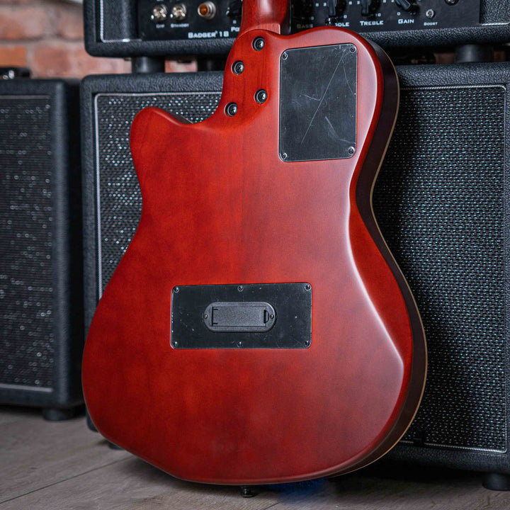 Godin Multiac Nylon ACS SLIM SA - Guitarra Electroacústica | Godin Multiac Nylon ACS Slim SA Slim' se refiere al ancho de la cejilla de 1,715″, que es apenas 16 de pulgada más ancho que el ancho de la cejilla de nuestras guitarras eléctricas estándar. Si