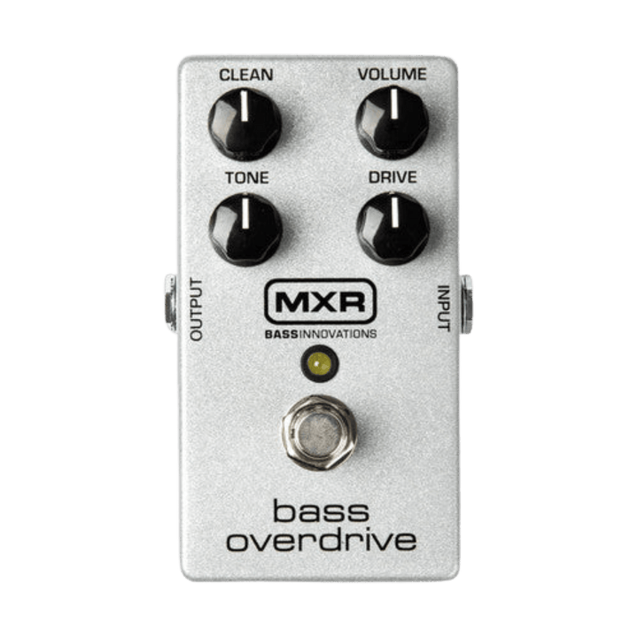 MXR® BASS OVERDRIVE - Pedal de Bajo | El Bass Overdrive ofrece tonos sobrecargados con un control Clean para mezclarse con una señal limpia de ecualización preestablecida. El MXR Bass Overdrive tiene un diseño original que ofrece un overdrive cálido y sim