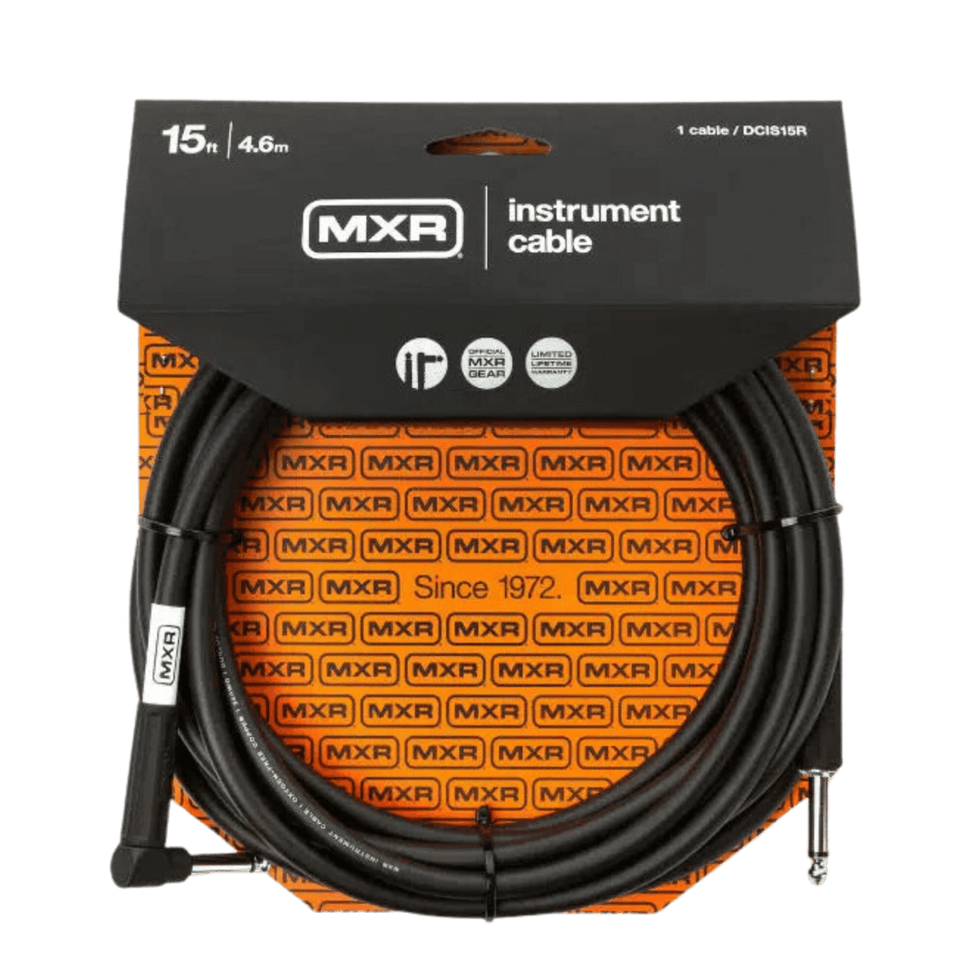 MXR DCIS15R - Cable de instrumento 4.6 (Straight / Angled) | Los cables de instrumento MXR son diseñados por músicos para músicos, siempre teniendo en mente tono y durabilidad. Es por esto que los cables MXR están diseñados para traducir el tono desde tus