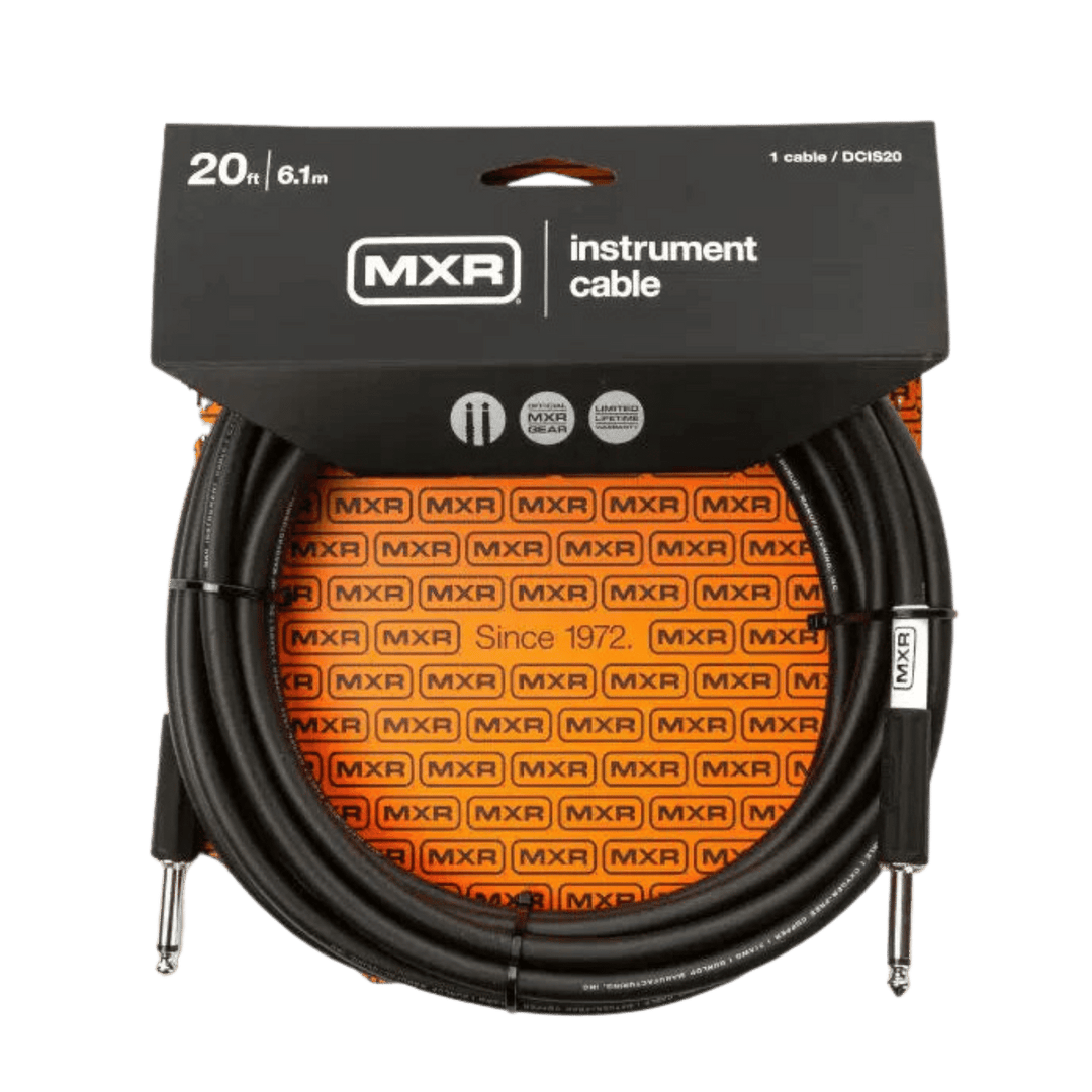 MXR DCIS20 - Cable de instrumento 6 metros (Straight / Straight) | Los cables de instrumento MXR son diseñados por músicos para músicos, siempre teniendo en mente tono y durabilidad. Es por esto que los cables MXR están diseñados para traducir el tono des