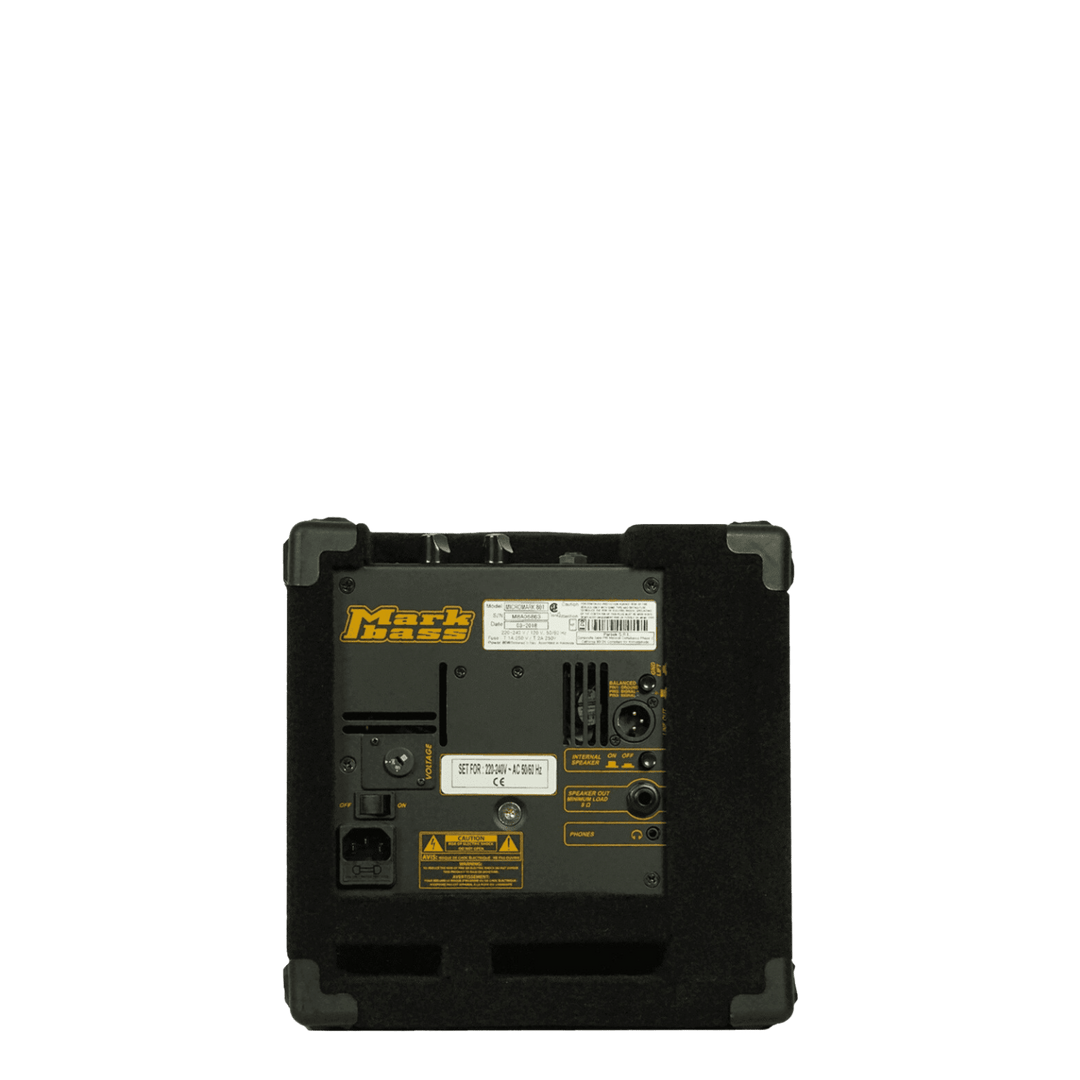 Markbass Micromark 801 - Combo de Bajo | The Micromark now has a big brother—one who is still small enough to deliver the Markbass sound anywhere, but big enough to provide a fuller sound with plenty of bottom end!The Micromark 801 features a single yello