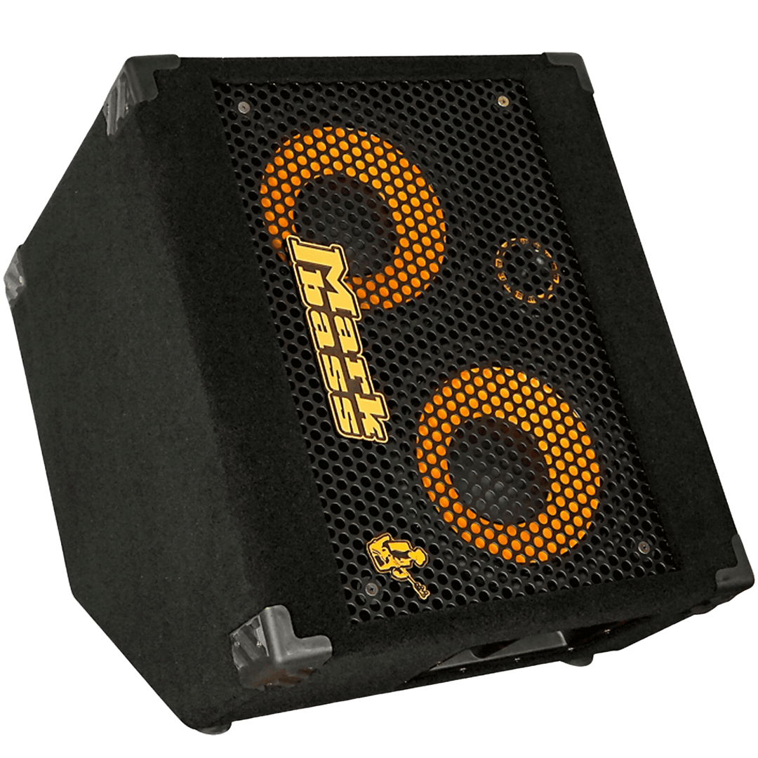 Markbass Marcus Miller 102 - Gabinete de Bajo | "My signature Markbass cabinets have a really fat low end thanks to the rear-ported design - and the highs are ultra focused thanks to brand new 1 inch "Voice Coil" tweeter. Also the angled cabinet design al