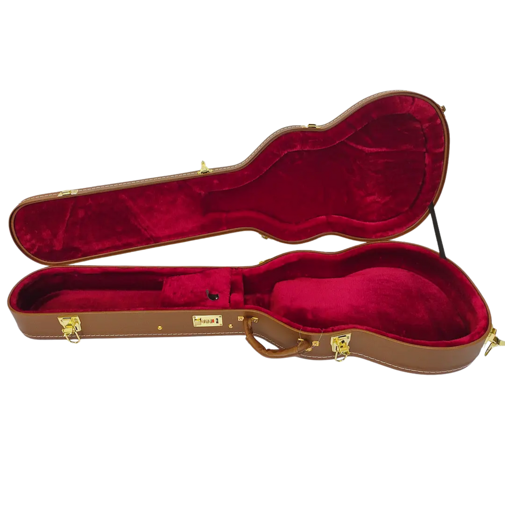 Music Bags - Case para LP Café | Los "Hard Case" Music Bags proporcionan la resistencia y durabilidad necesaria para transportar tus instrumentos y protegerlos de todo, no dudes en adquirir la mejor calidad en protección para tu instrumento, Music Bags es