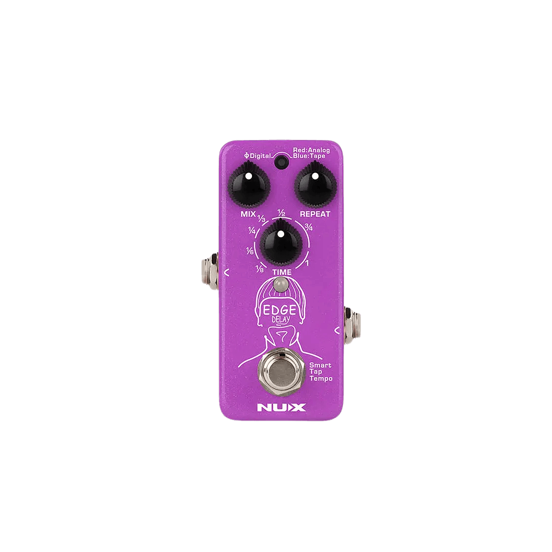 Nux Edge Delay - Pedal de guitarra | The Edge Delay le proporciona 3 Delays únicos, cada uno incluye un control preciso sobre su carácter sónico y su sensación. Delays digitales claros y con calidad de estudio. Sonidos saturados y fluctuantes de las máqui