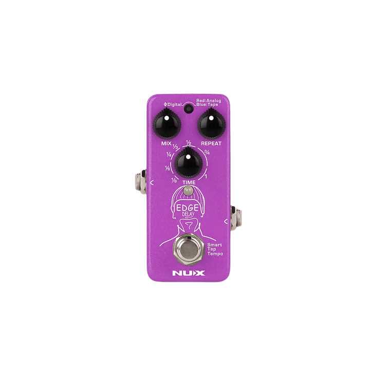 Nux Edge Delay - Pedal de guitarra | The Edge Delay le proporciona 3 Delays únicos, cada uno incluye un control preciso sobre su carácter sónico y su sensación. Delays digitales claros y con calidad de estudio. Sonidos saturados y fluctuantes de las máqui