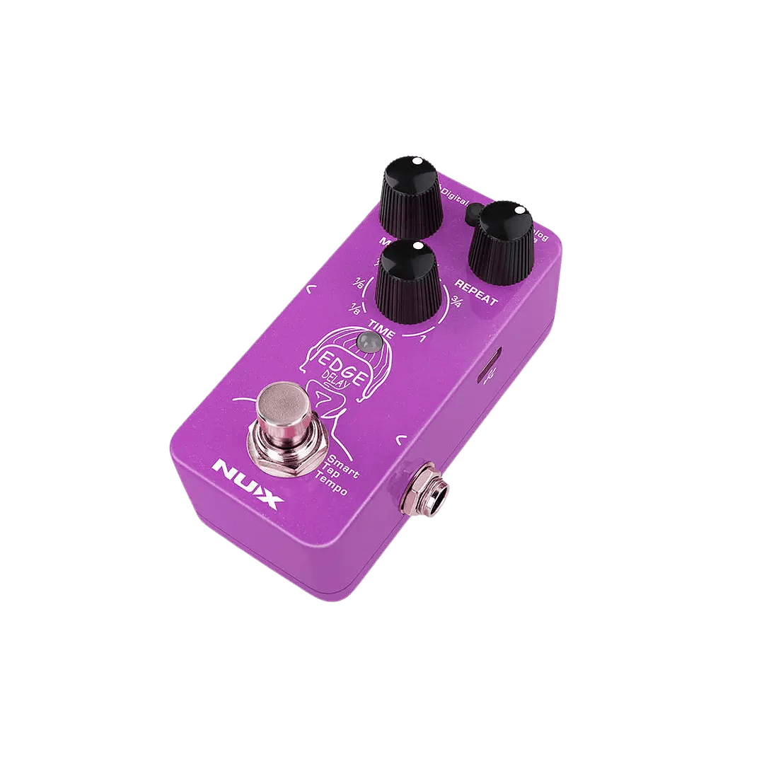 Nux Edge Delay - Pedal de guitarra | The Edge Delay le proporciona 3 Delays únicos, cada uno incluye un control preciso sobre su carácter sónico y su sensación. Delays digitales claros y con calidad de estudio. Sonidos saturados y fluctuantes de las máqui