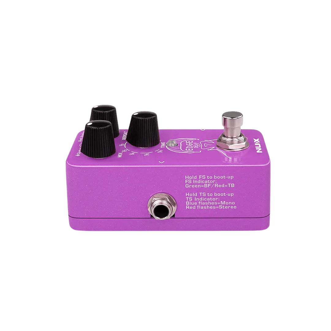 Nux Edge Delay - Pedal de guitarra | The Edge Delay le proporciona 3 Delays únicos, cada uno incluye un control preciso sobre su carácter sónico y su sensación. Delays digitales claros y con calidad de estudio. Sonidos saturados y fluctuantes de las máqui