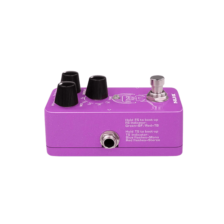 Nux Edge Delay - Pedal de guitarra | The Edge Delay le proporciona 3 Delays únicos, cada uno incluye un control preciso sobre su carácter sónico y su sensación. Delays digitales claros y con calidad de estudio. Sonidos saturados y fluctuantes de las máqui
