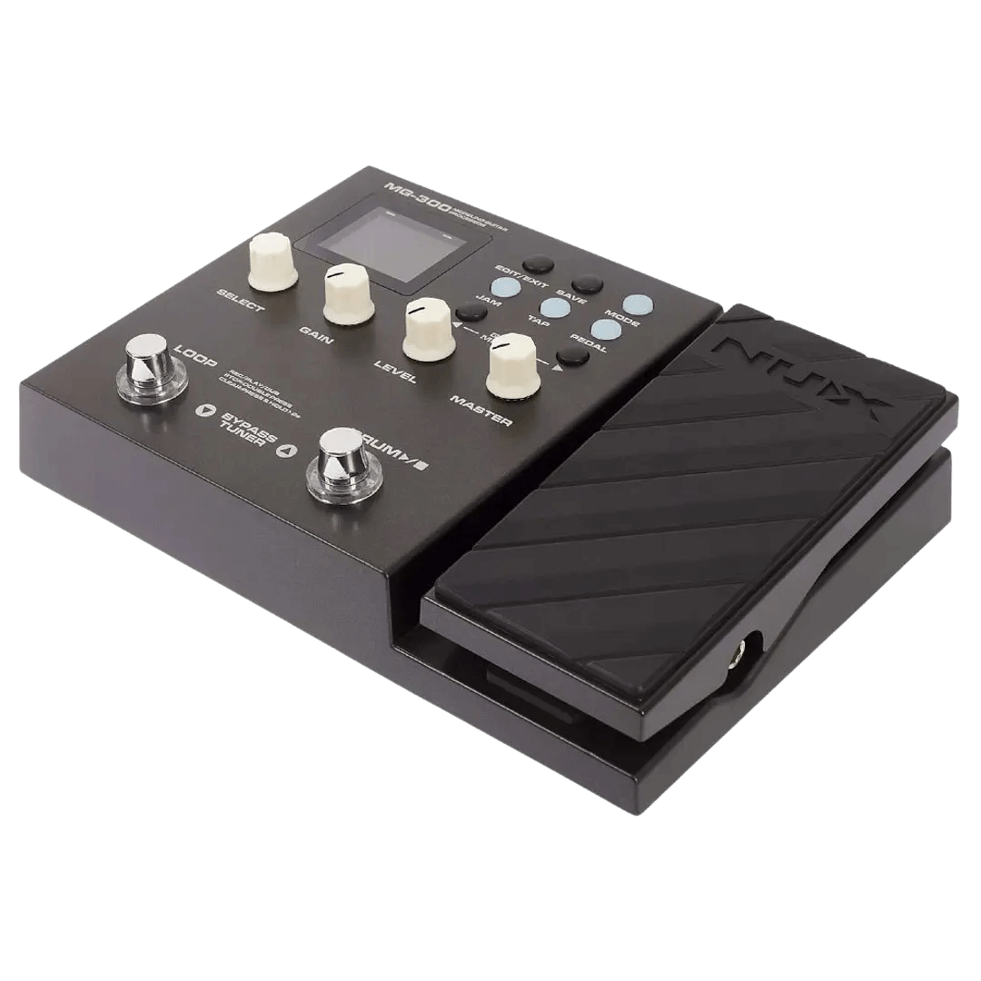 Nux MG300 - Pedalera multiefecto para guitarra | ¡Ingresa al NUX MG-300, el modelador que te dejará boquiabierto! El bloque de preefectos recrea a la perfección el increíble sonido característico de los pedales analógicos reales de overdrive/distorsión. -