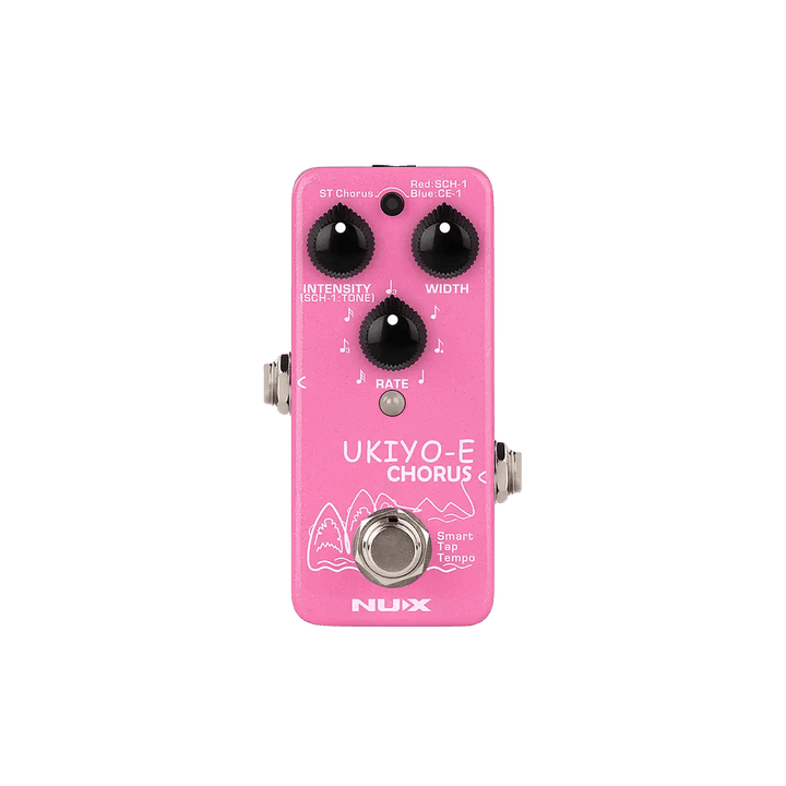 Nux Ukiyo-E Chorus - Pedal de guitarra | UKIYO-E CHORUS (NCH-4) es un mini pedal de chorus con 3 modelos de chorus diferentes, incluidos ST Chorus, SCH-1 y CE-1. Puede cambiar los modelos tocando el interruptor de toque. El coro analógico de la vieja escu