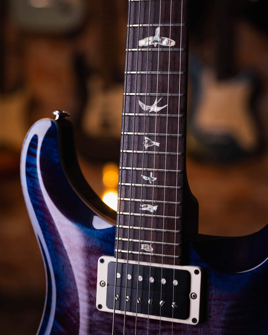 PRS Custom 24 10 Top Violet Blue Burst 2019 - Guitarra Eléctrica