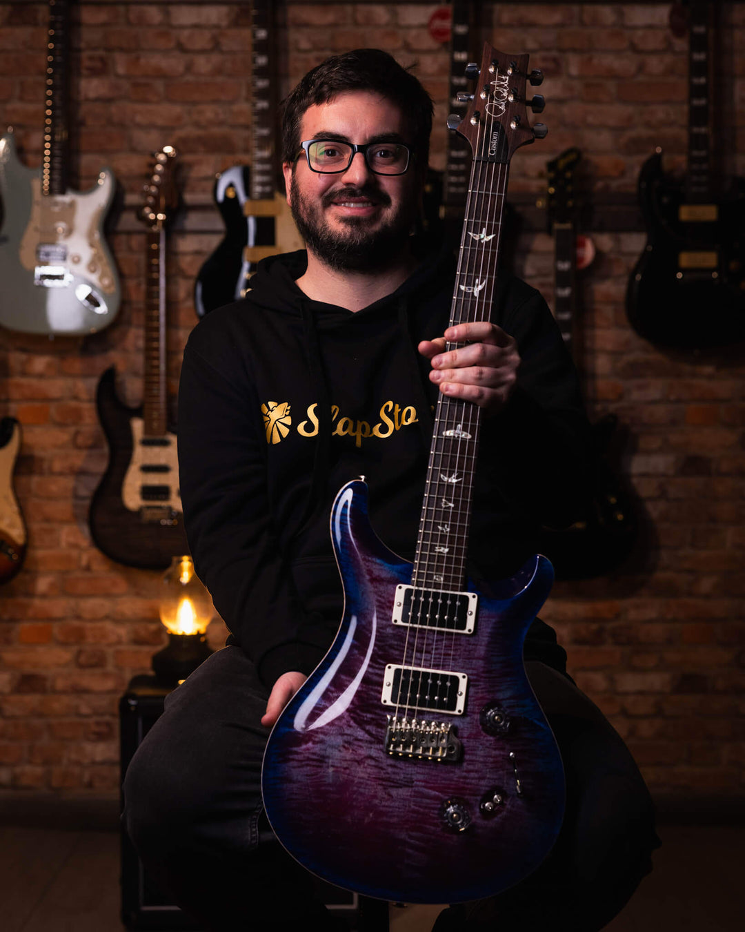 PRS Custom 24 10 Top Violet Blue Burst 2019 - Guitarra Eléctrica