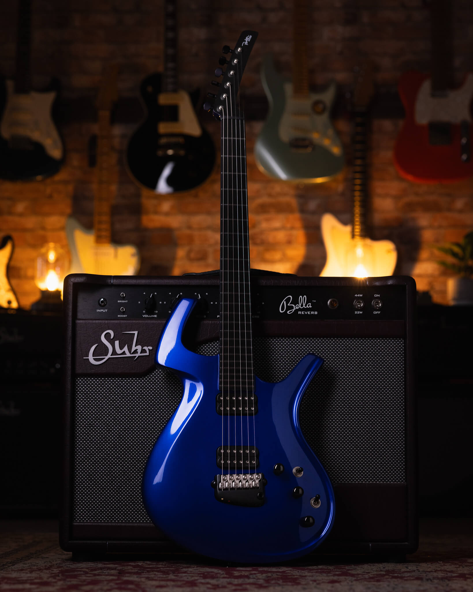 ギター Parker Fly Deluxe USA2004 DiMarzio/Piezo Parker Fly Deluxe Majik Blue 2007 - Guitarra Eléctrica | Gearhub 🌶️