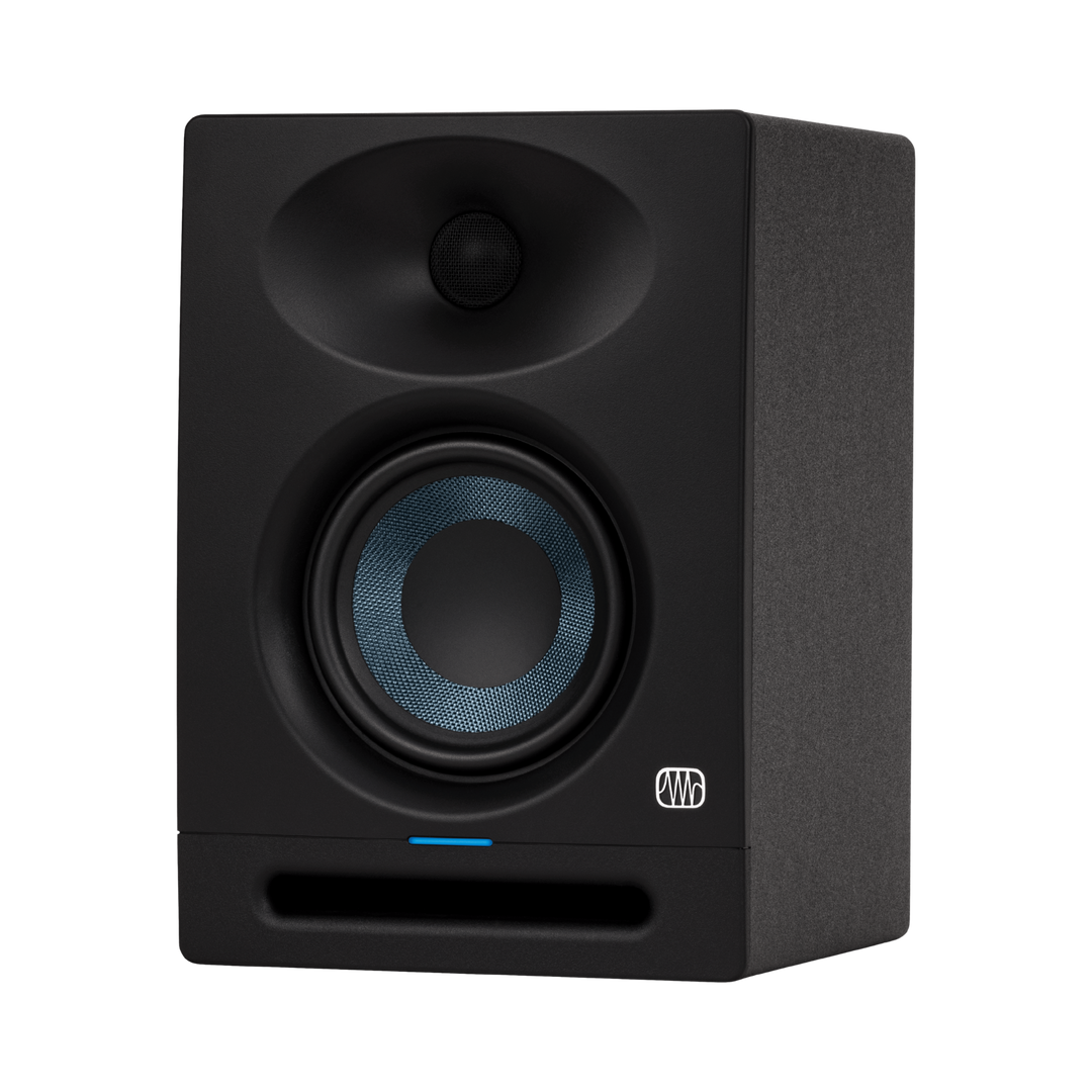 Presonus Eris ST4 - Monitor de Estudio Activo 4.5" | Monitor de estudio activo de 4,5" con diseño de dos vías y guía de onda EBM para una imagen estéreo precisa. Ofrece 50 W de potencia total y una respuesta en frecuencia de 55 Hz a 20 kHz. Incorpora cont