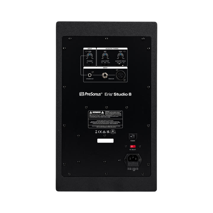 Presonus Eris ST8 - Monitor de Estudio Activo 8" | Monitor de estudio activo de 8" con diseño de dos vías y puerto de graves frontal, ideal para mezcla crítica en espacios profesionales. Ofrece 140 W de potencia biamplificada y una respuesta en frecuencia