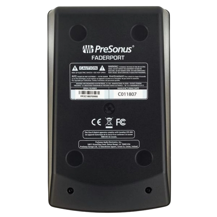 Presonus FaderPort v2 - Controlador de Superficie | Controlador de superficie compacto con un fader motorizado de 100 mm sensible al tacto. Ofrece controles dedicados para transporte, automatización, navegación y edición de plug-ins. Su codificador rotato