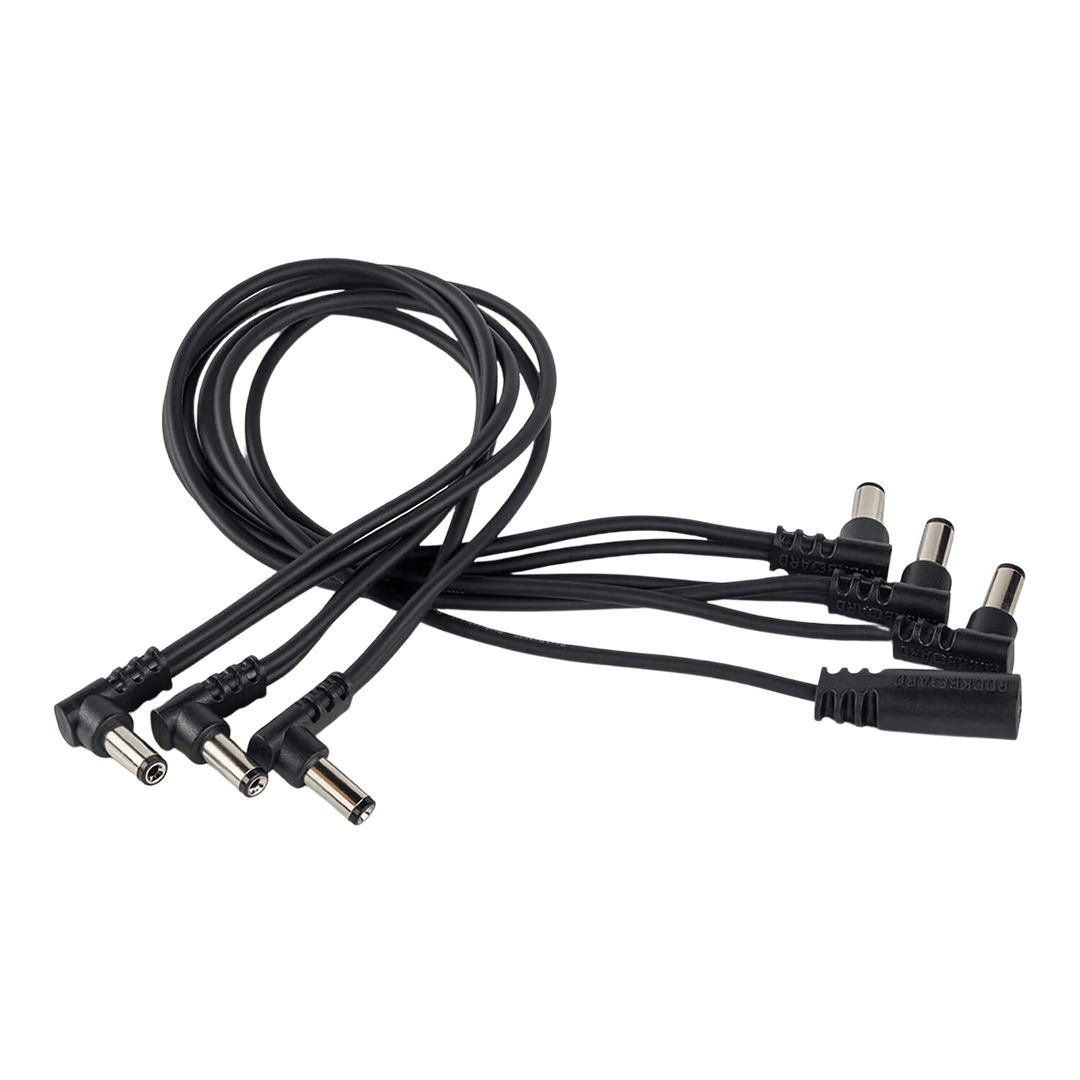 Cable de Energía Rockboard DC6 Angulado | Cable para conexión en cadena RockBoard, 6 salidas, en ángulo. Los cables de alimentación RockBoard Flat Daisy Chain son cables de alimentación de alta calidad para pedales de efectos y se desarrollaron a partir d