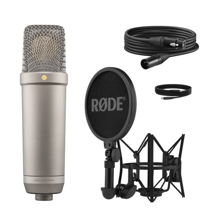Rode NT1 5th Generation Silver - Micrófono condensador de estudio, XLR-USBC | El NT1 de 5ª Generación es un revolucionario micrófono de condensador para estudio que fusiona el sonido clásico del icónico NT1 con la tecnología más avanzada de última generac