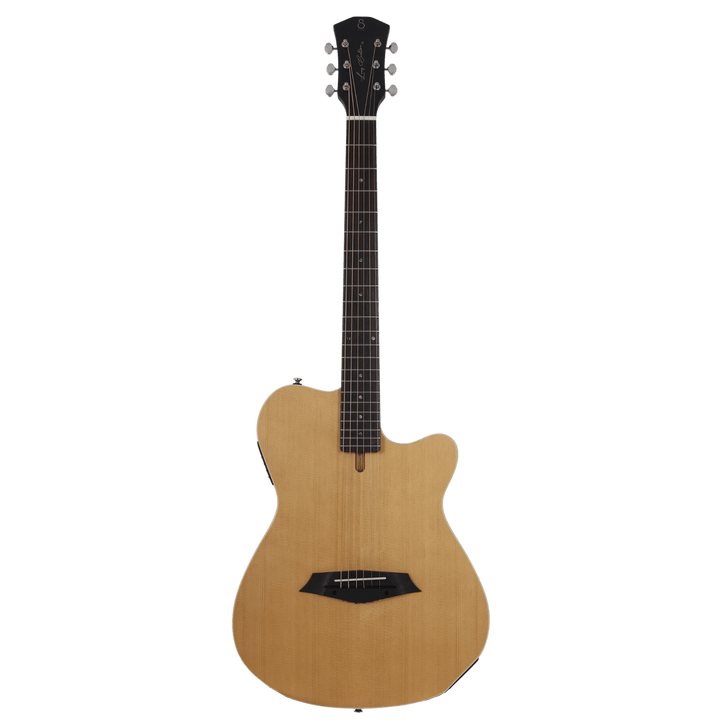 Sire G5A Natural - Guitarra Electroacústica | Diseñada para músicos que buscan un sonido acústico en una guitarra eléctrica. Cuenta con un cuerpo con cámara y cuerdas acústicas. Utilizando una pastilla Piezo procesada a través del nuevo preamplificador de