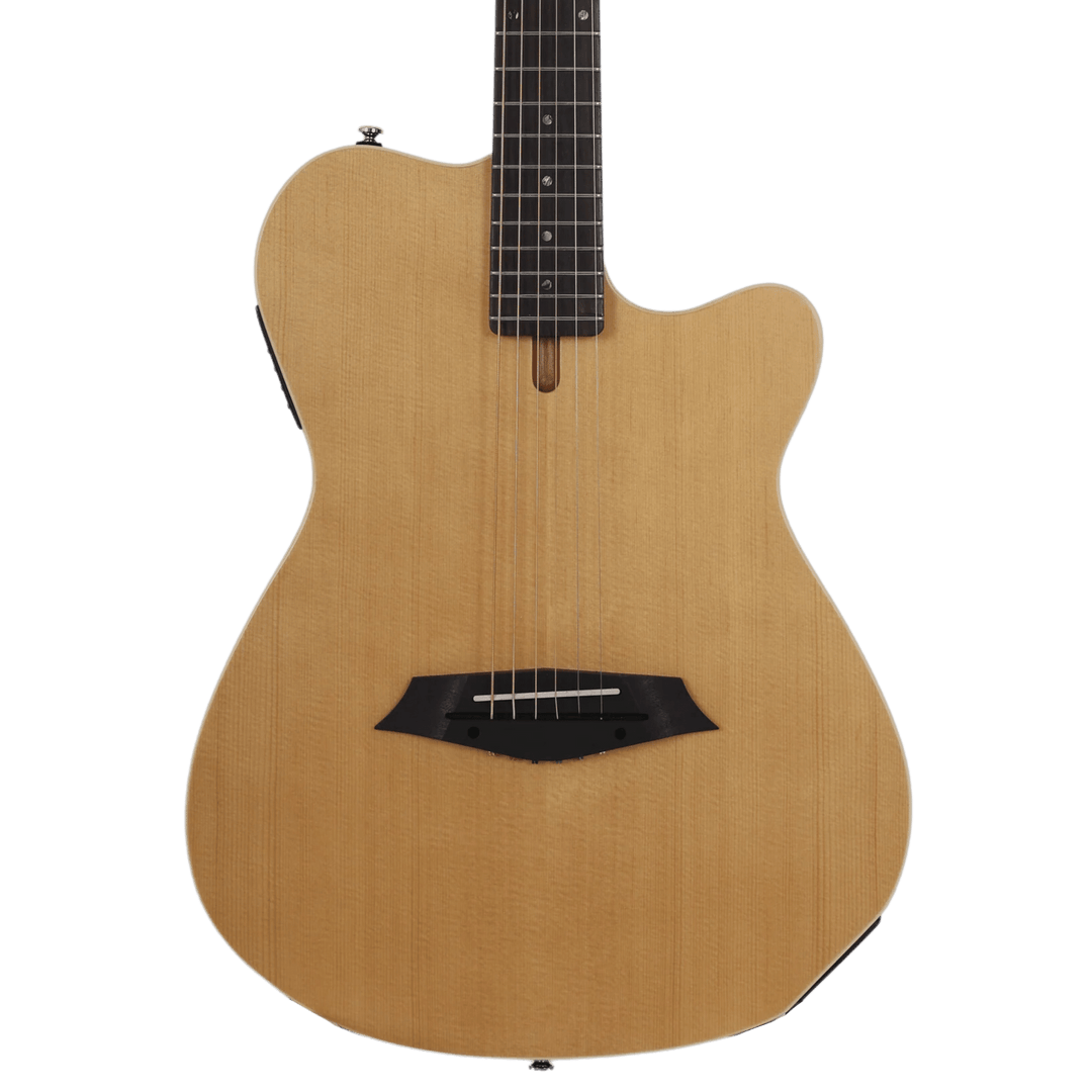 Sire G5A Natural - Guitarra Electroacústica | Diseñada para músicos que buscan un sonido acústico en una guitarra eléctrica. Cuenta con un cuerpo con cámara y cuerdas acústicas. Utilizando una pastilla Piezo procesada a través del nuevo preamplificador de