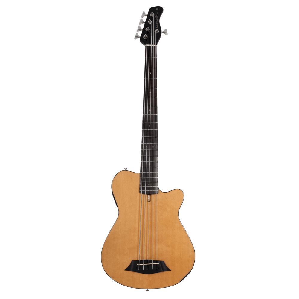 Sire GB5-5 Natural - Bajo Eléctrico | Este modelo está diseñado para un sonido acústico. Busca reproducir la rica resonancia y los tonos profundos del contrabajo de los cuerpos con caja de resonancia. Es una excelente opción para aquellos que buscan músic